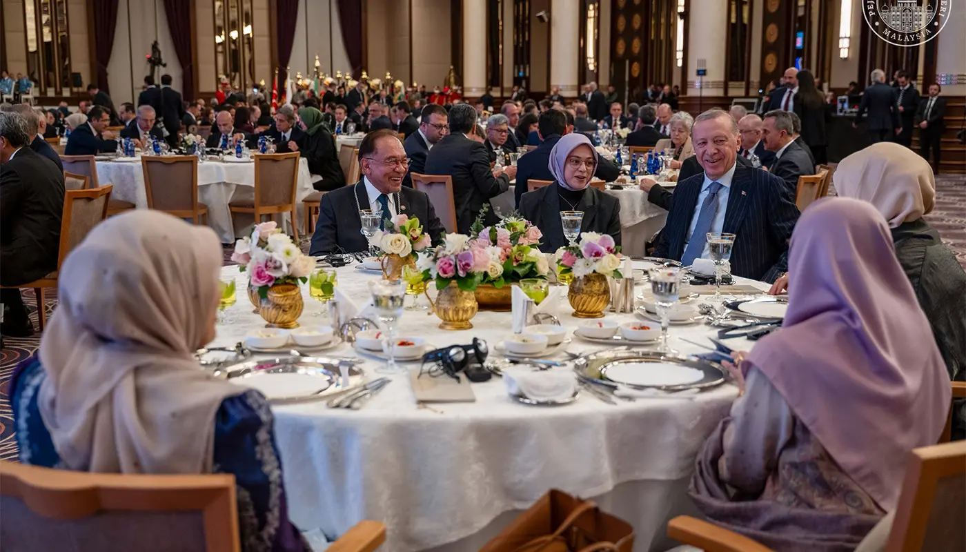 Malaysia, Turkey, Ankara, PM Anwar Ibrahim, Recep Tayyip Erdoğan, Emine Erdoğan, Bilateral Relations, Official Dinner