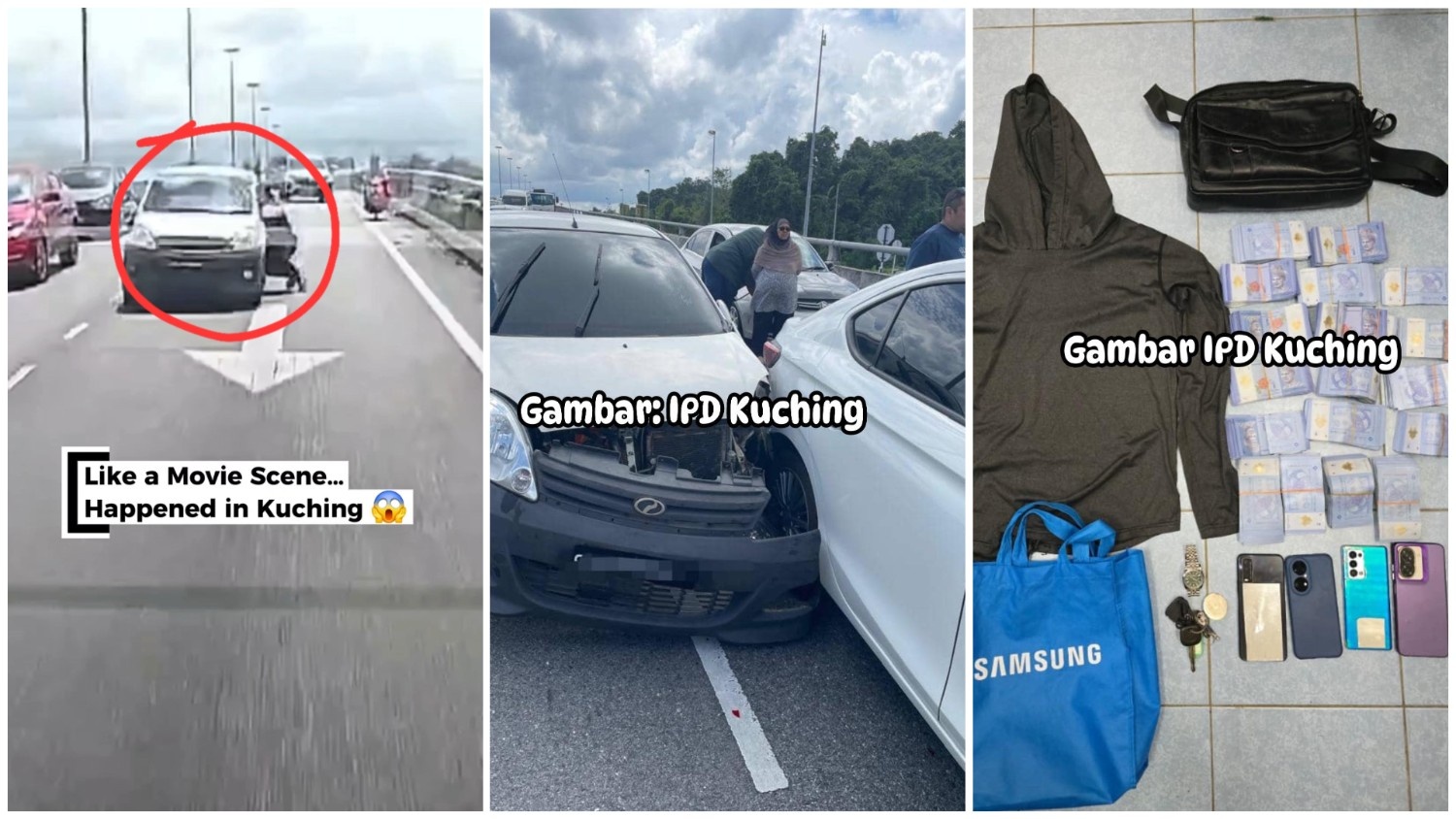 Police Nab Suspect After Viral Kuching–Serian Chase