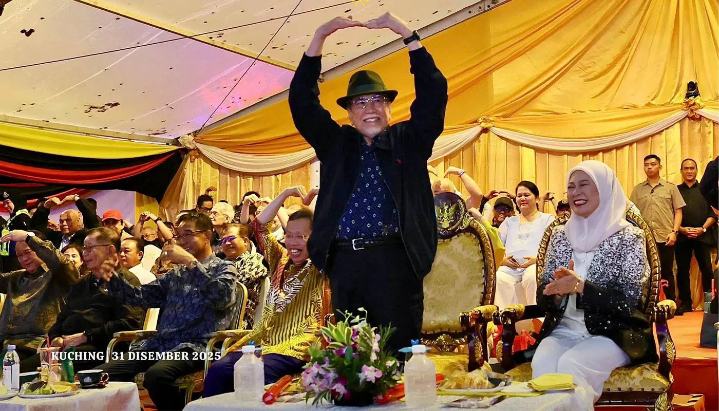 Sarawak, Sarawak News, Kuching, Kuching News, Countdown 2026, New Year Celebration, Kuching Waterfront, Unity, Tourism Sarawak