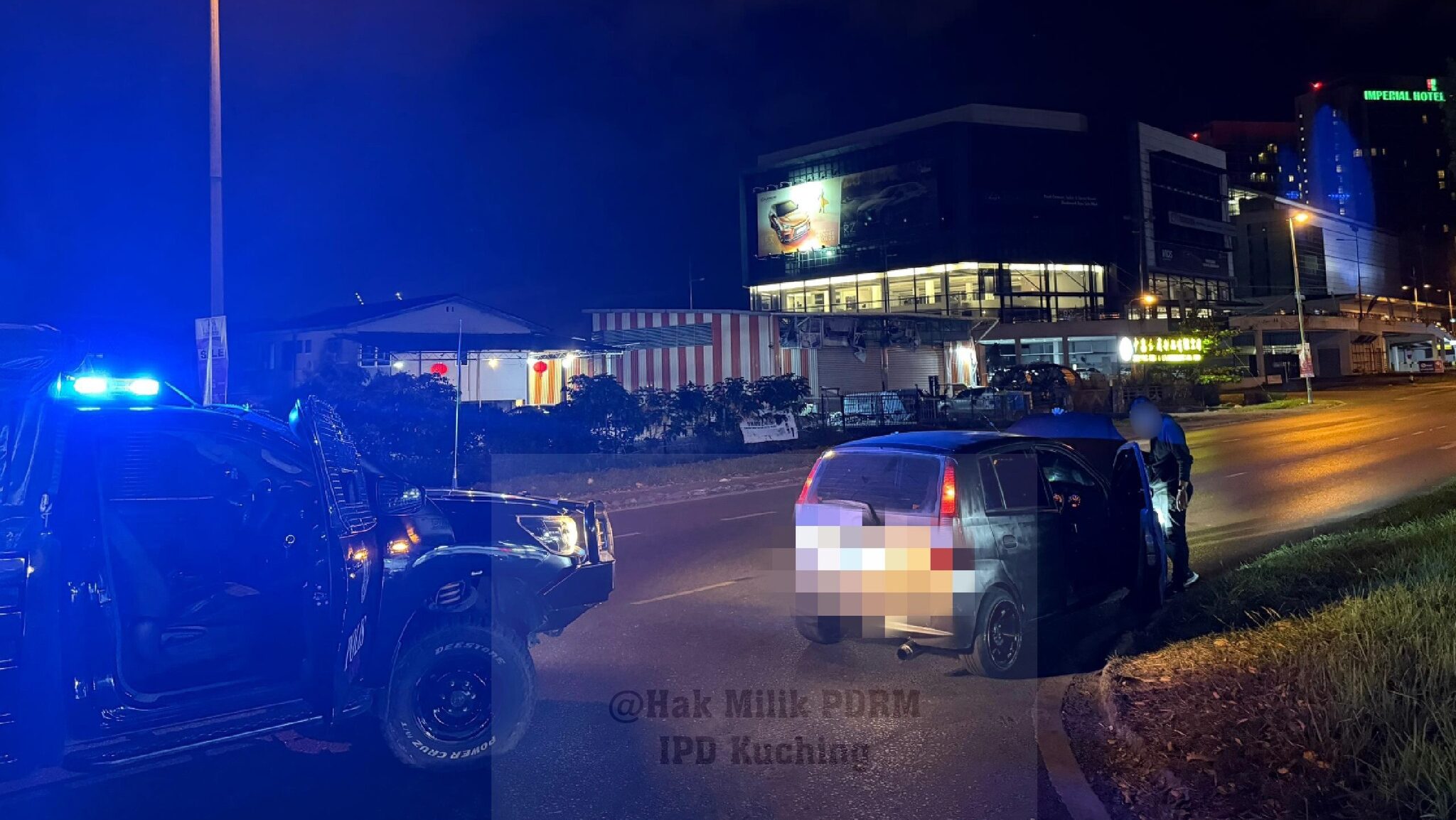 Two Men Arrested in Kuching After High-Speed Chase Over Suspected Theft Tools