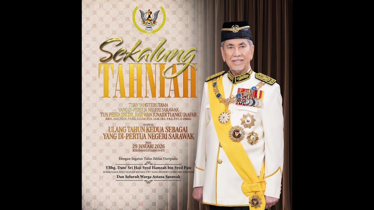Two Years of Steady Leadership Under Sarawak Governor Wan Junaidi