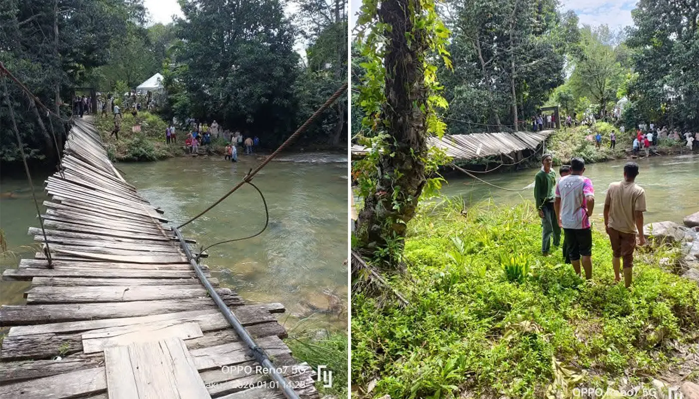Kelantan, Kelantan News, Kuala Krai, Lata Rek, Wedding Incident, Suspension Bridge, Public Safety, Disaster Response