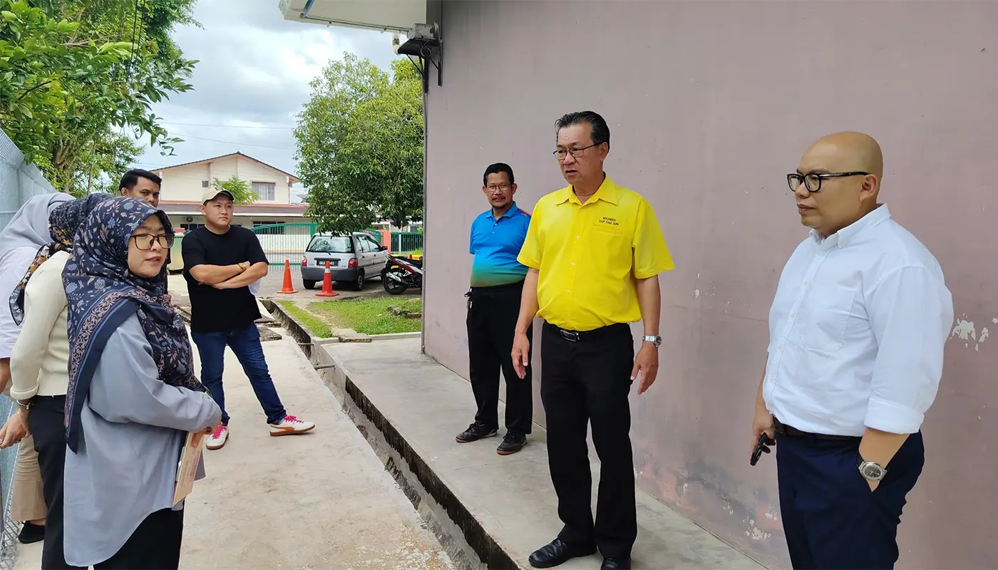 YB Wilfred Yap Confirms Completion of RM150k RTP Project at SK Satria Jaya 1 Sarawak, Sarawak News, Kuching, Kuching News, Kota Sentosa, SK Satria Jaya, RTP Project, Wilfred Yap, JKR Sarawak, School Safety, Infrastructure Development