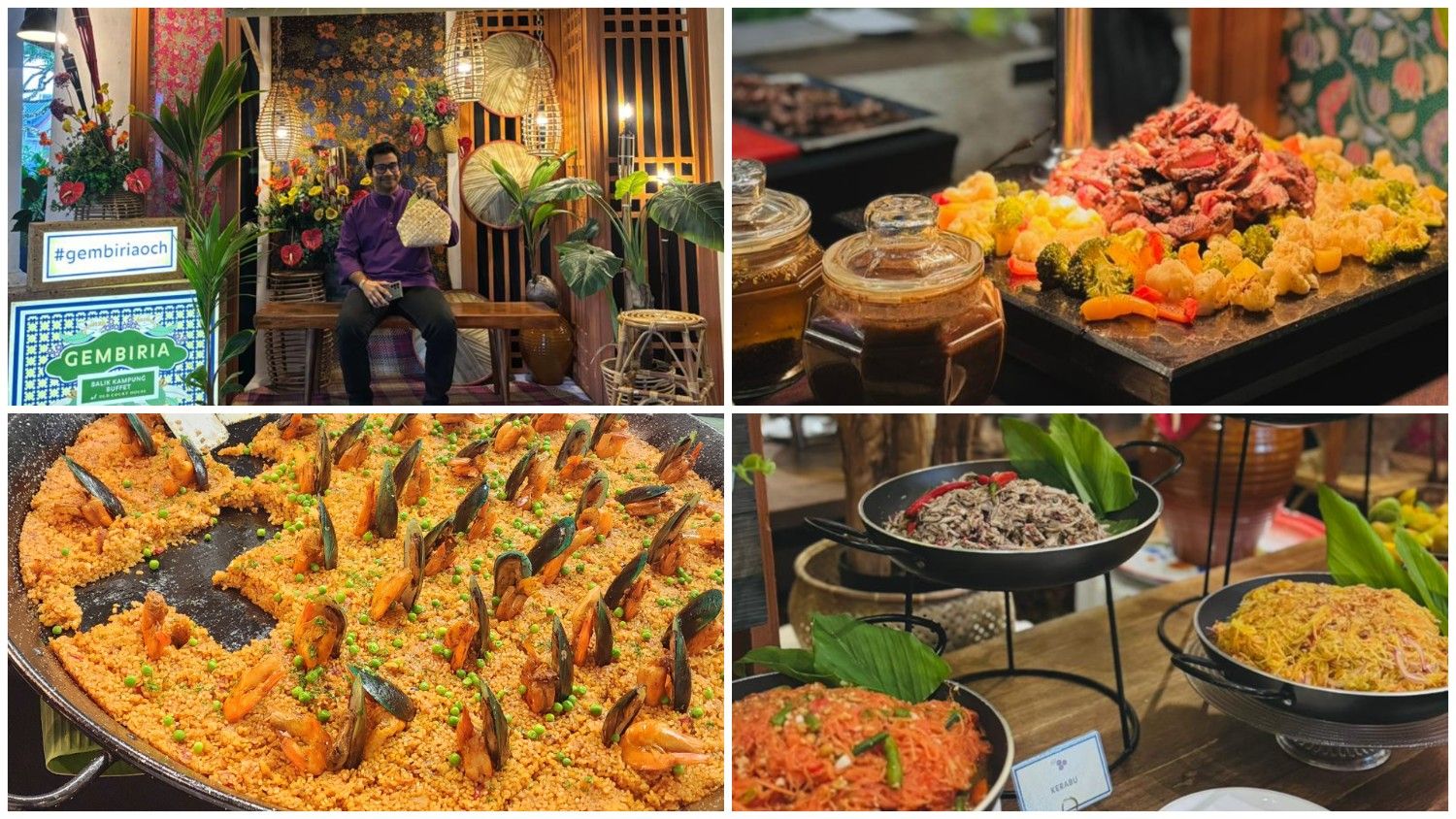 Gembiria Balik Kampung Buffet at Old Court House Kuching