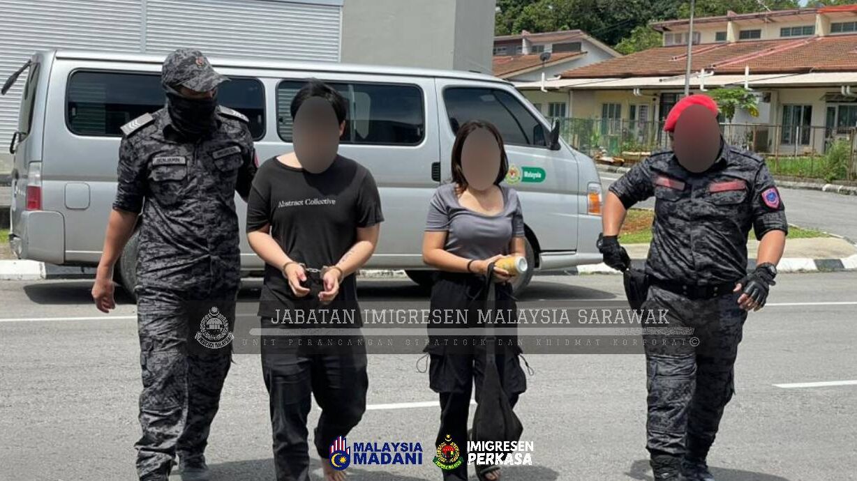 Kuching Immigration Detains 57 Foreigners in City-Wide Operation