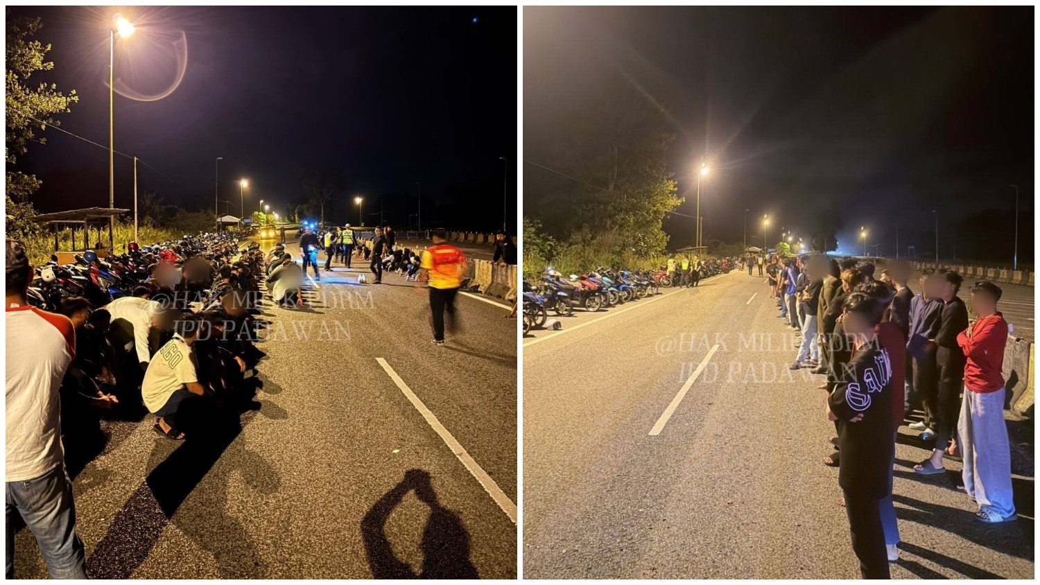 Massive Traffic Operation in Matang Nets 174 Summonses, 2 Arrests