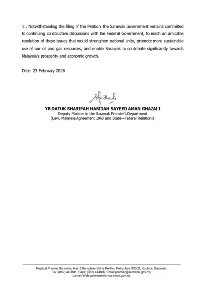 Sarawak Government Seeks Court Ruling on Oil and Gas Laws 3