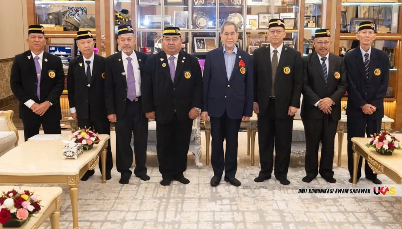 Sarawak Governor Receives Courtesy Call from PVATM 1 Sarawak, Sarawak News, Kuching, Kuching News, Veterans Association, Armed Forces Veterans
