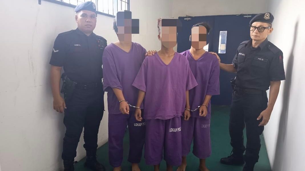 Three Arrested in Mukah Drug Abuse Case After Roadside Raid 1 Three Arrested in Mukah Drug Abuse Case After Roadside Raid