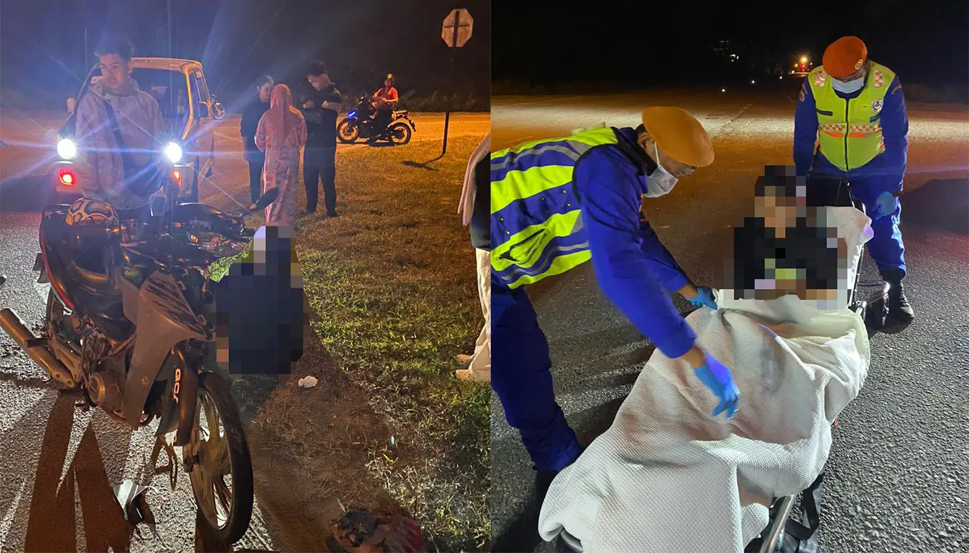 APM Mukah Responds to Car-Motorcycle Collision at Simpang 4 Pehin 1 Sarawak, Sarawak News, Mukah, Mukah News, APM Mukah, Emergency Response, Public Safety