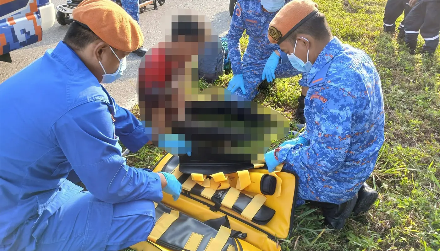 Sarawak, Sarawak News, Mukah, Mukah News, APM Mukah, Road Accident, Emergency Response