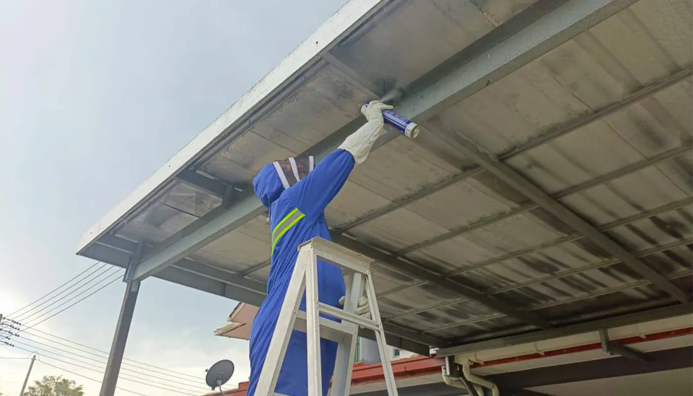 APM Saratok Destroys Fly Stinger Nest at Taman Muhibah 1 Sarawak, Sarawak News, Saratok, Saratok News, APM Saratok, Public Safety