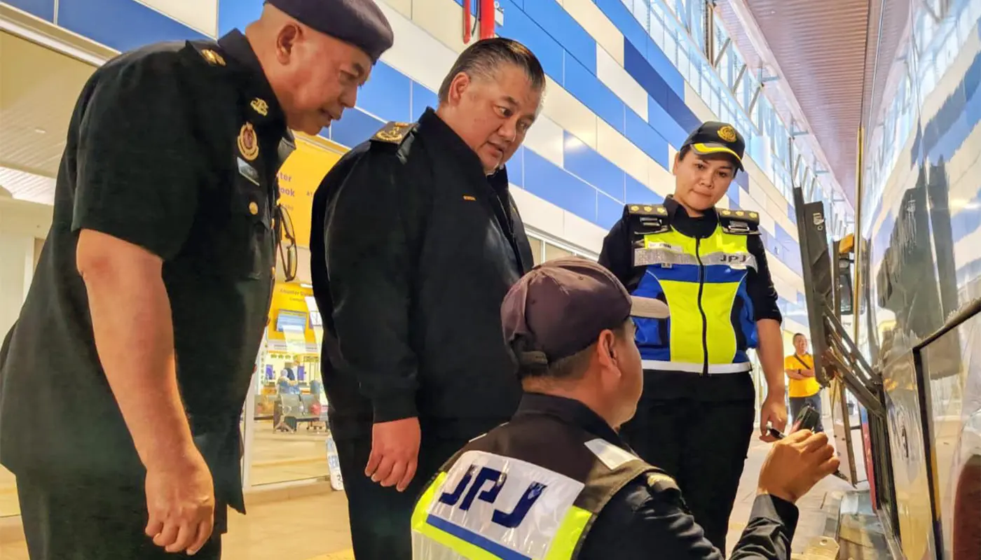 Sarawak, Sarawak News, Miri, Miri News, JPJ Sarawak, Aidilfitri 2026, Road Safety, Bus Terminal, Festive Travel, Malaysia Transport