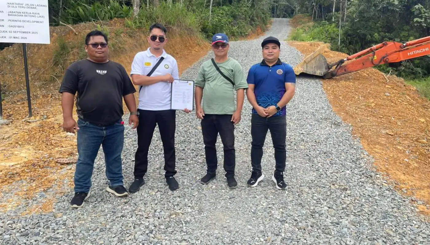 Ulu Teru Debak Farm Road Completed Ahead of Schedule 1 Sarawak, Sarawak News, Rural Development,