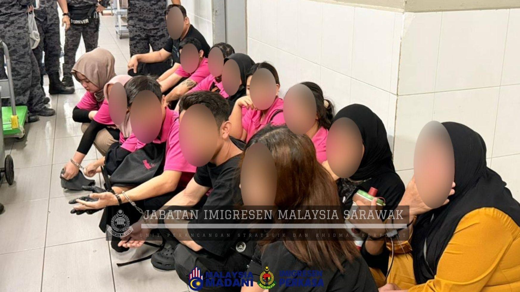 31 Foreigners Held in Immigration Raids in Kuching, Sebuyau 1 31 Foreigners Held in Immigration Raids in Kuching, Sebuyau
