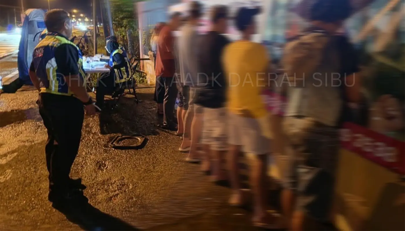 AADK Sibu Detected 8 Drug-Positive Drivers in Joint Operation 1 Sarawak, Sarawak News, Sibu, Sibu News, AADK, JPJ, JIM, Road Safety, Drug Enforcement