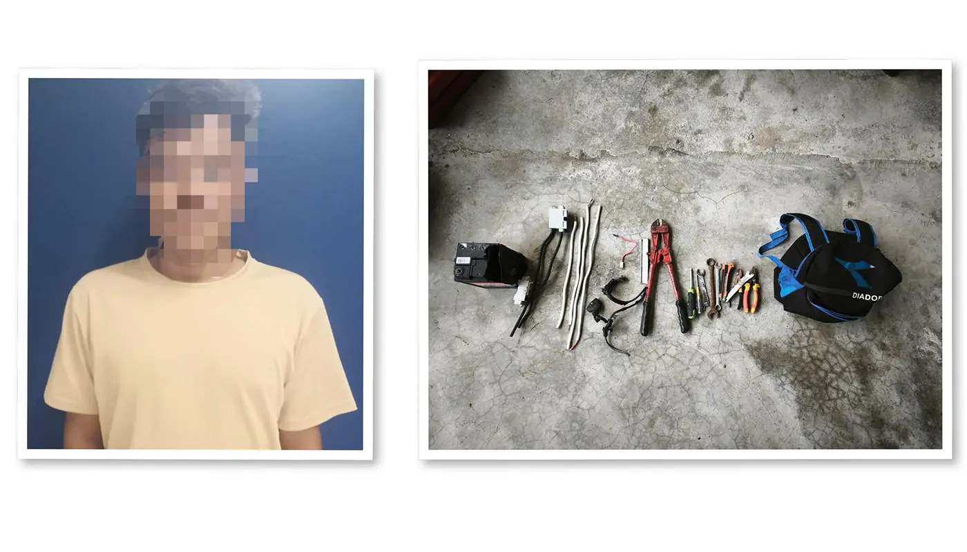 Bau Police Arrested A Man in Attempted Wire Theft 1 Sarawak, Sarawak News, Bau, Bau News, Crime, Police, Public Safety