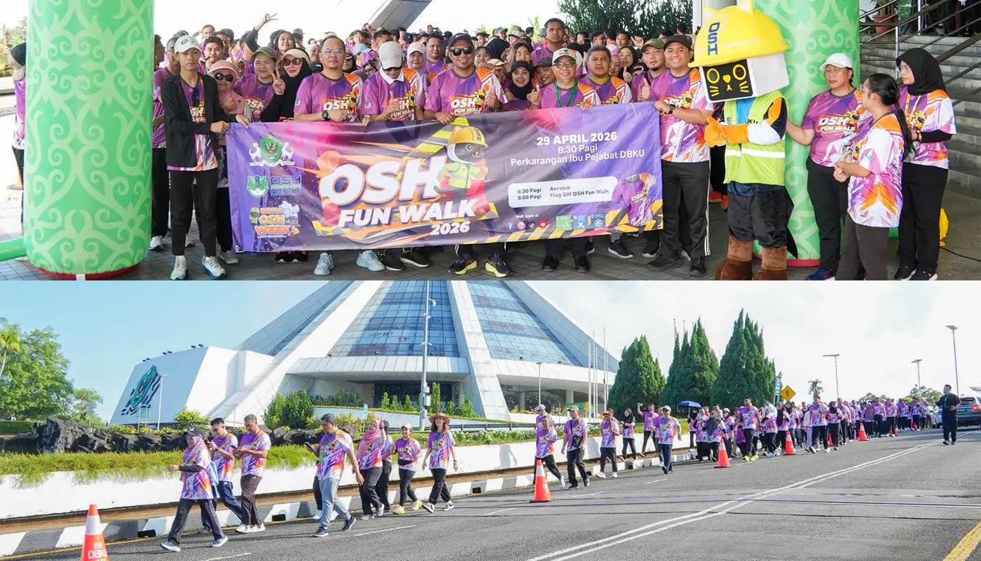 DBKU Holds OSH Fun Walk to Promote Workplace Well-being 1 Sarawak, Sarawak News, Kuching, Kuching News, DBKU, Occupational Safety, OSH Week, Workplace Health, Community Events