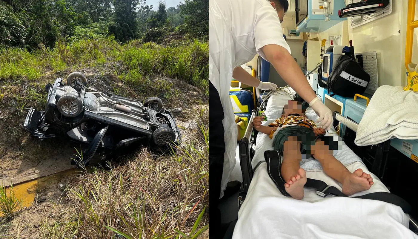 JPJ Miri Officers Provide Aid to Victims of Road Accident on Bekenu-Miri Road 1 Sarawak, Sarawak News, Miri, Miri News, JPJ Sarawak, Road Safety, Accident Assistance, Humanitarian Values