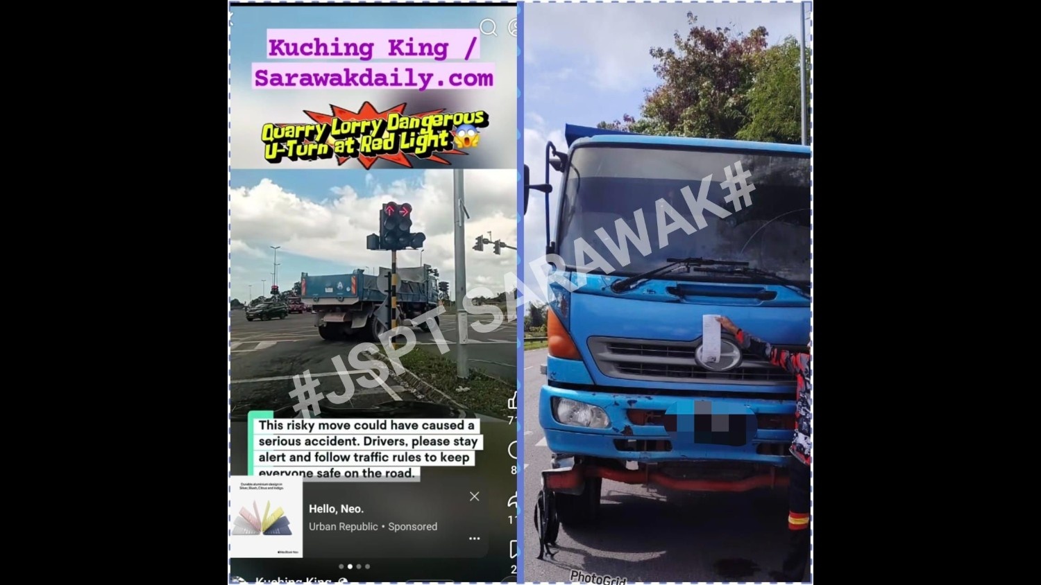 Lorry Driver Fined After Running Red Light in Samarahan 1 Lorry Driver Fined After Running Red Light in Samarahan