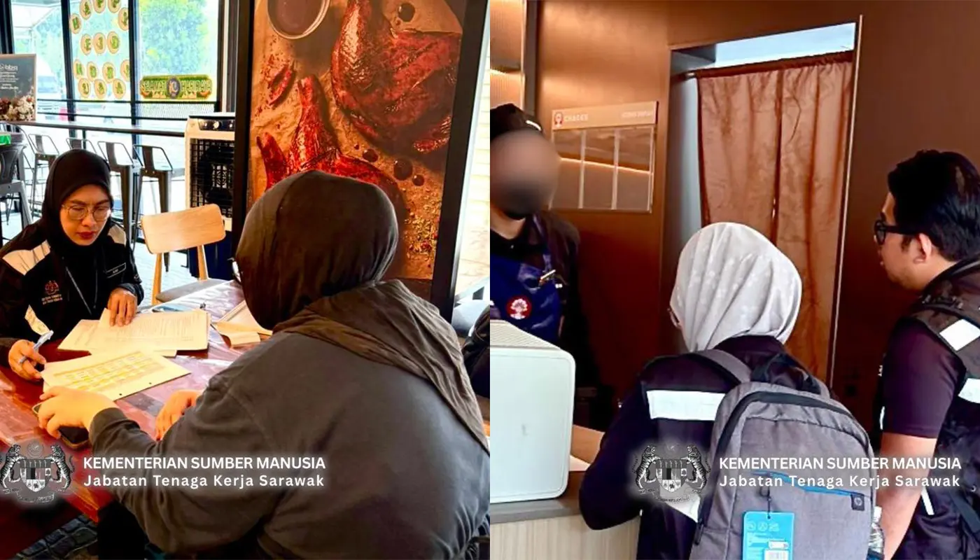 Manpower Department Conducts Compliance Operation at Miri Megamall 1 Sarawak, Sarawak News, Miri, Miri News, Labour Ordinance, Manpower Department, Retail Sector, Workforce Governance