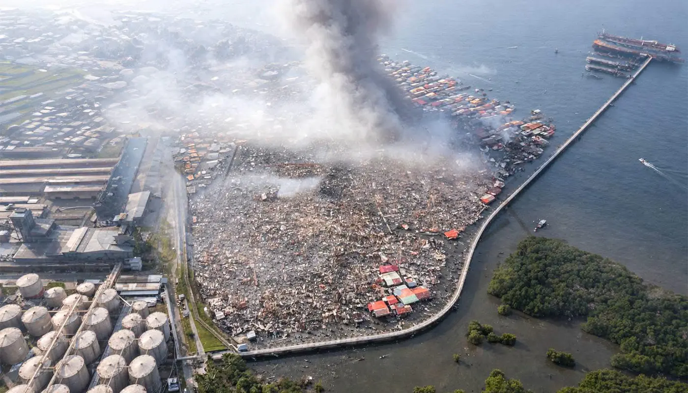 Sandakan Fire: Destroyed 1,000 Homes; Displaced Over 9,000 in Kampung Bahagia 1 Sandakan, Sandakan News, Fire and Rescue, Community Safety, Emergency Response, Public Safety