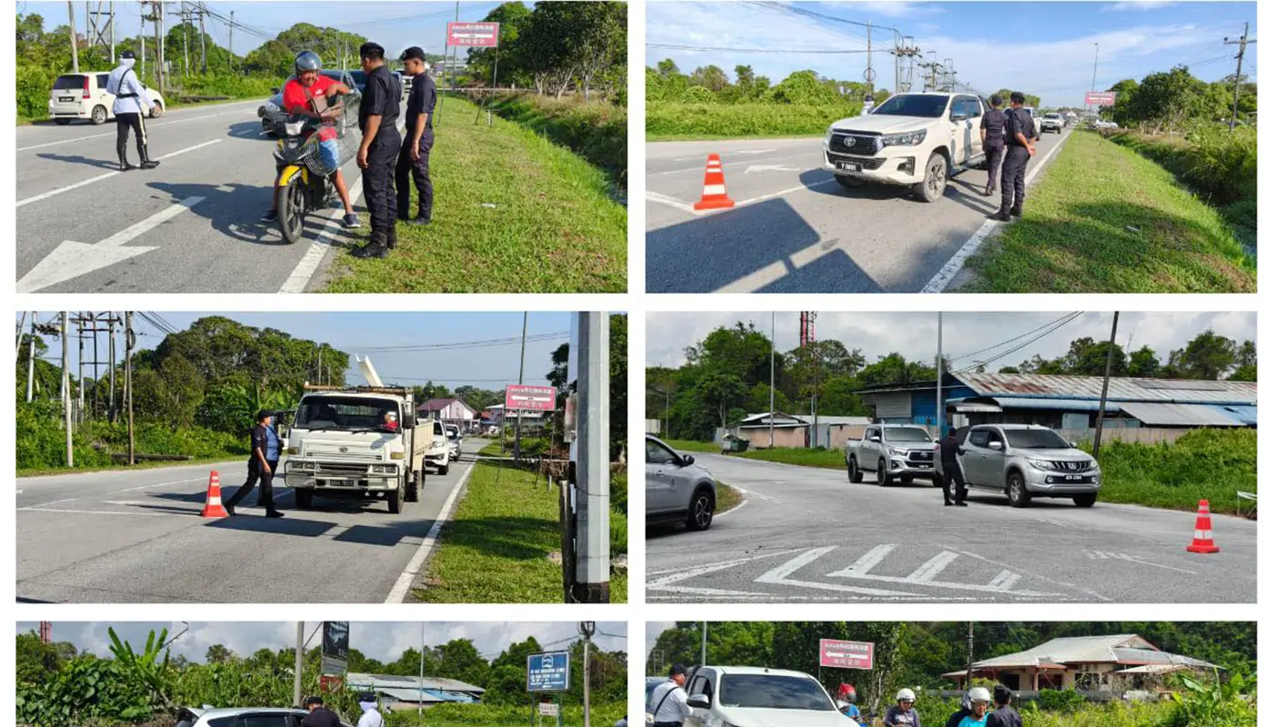 Meradong Police Conduct Integrated Crime Prevention Operation 1 Sarawak, Sarawak News, Meradong, Meradong News, Crime Prevention, Traffic Enforcement, Public Safety, Police Operations