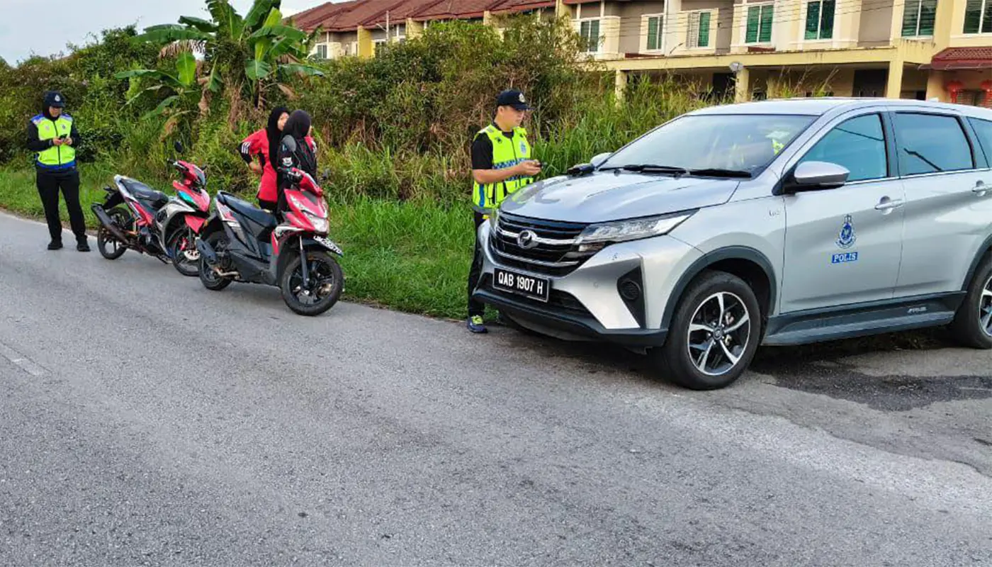 Sarawak, Sarawak News, Meradong, Meradong News, Bintangor, Bintangor News, Police, Road Safety, Motorcycle Operation, Traffic Enforcement