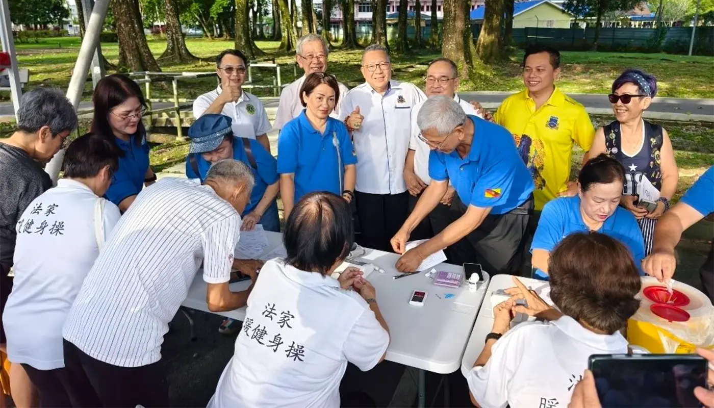 Monthly Free Health Screening & Counselling Held at Kuching Farmers’ Market 1 Sarawak, Sarawak News, Kuching, Kuching News, MBKS, Health Screening, Diabetes Malaysia, Lions Club, Community Health