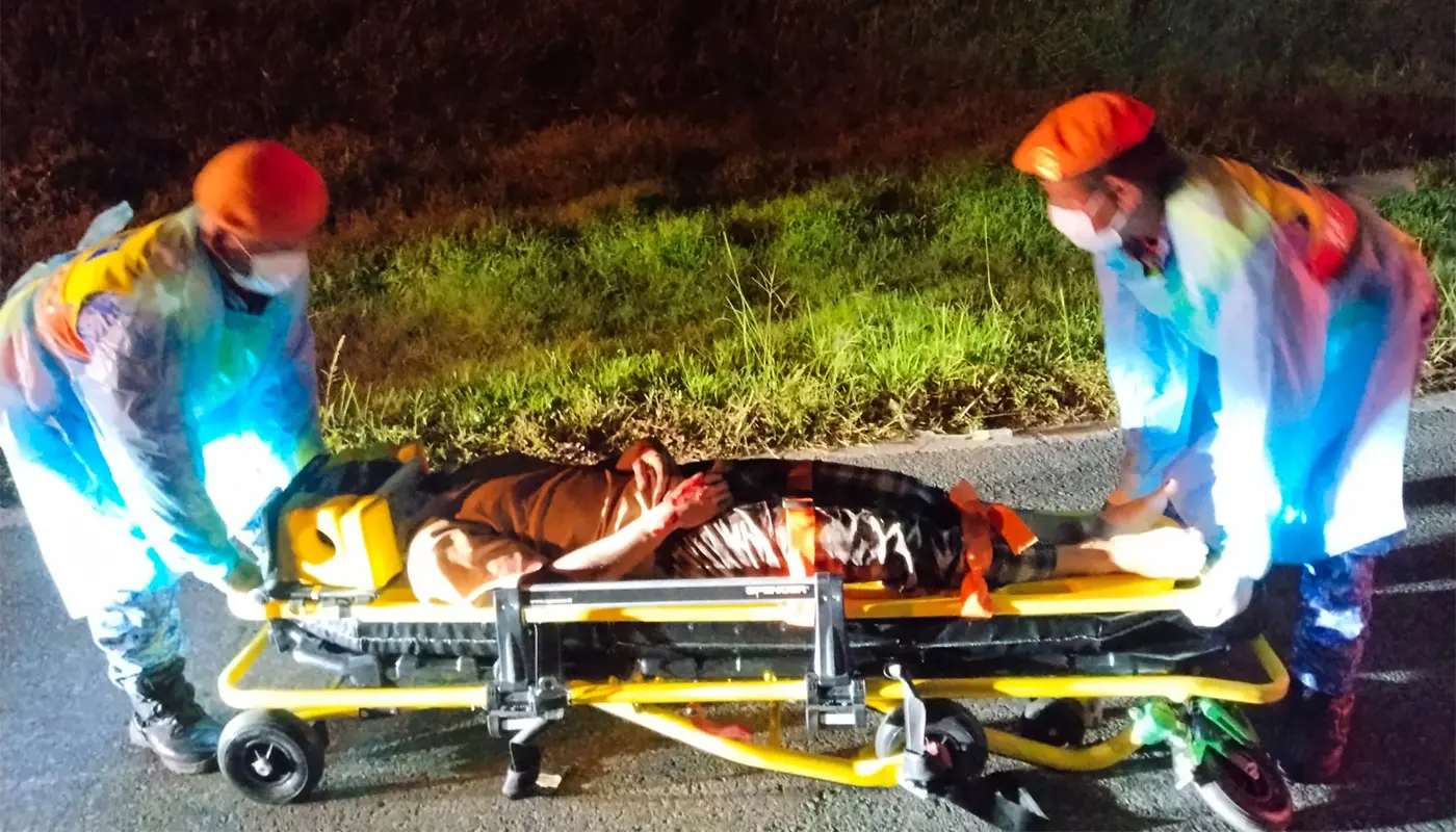 Sarawak, Sarawak News, Matu, Matu News, APM Matu, Road Accident, Emergency Response