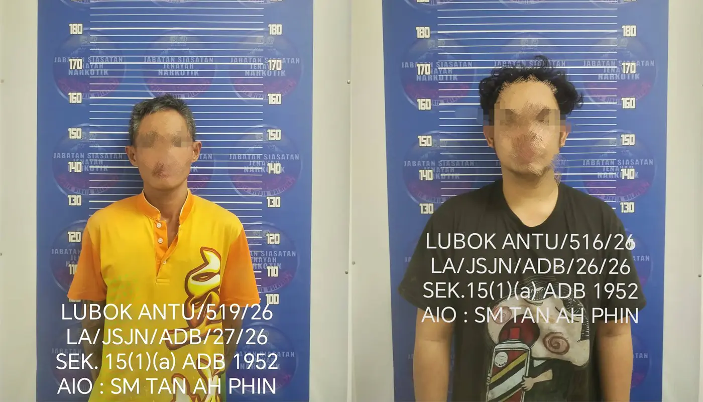Police Detained Two Men for Drug Offences in Lubok Antu 1 Sarawak, Sarawak News, Lubok Antu, Lubok Antu News, Crime, Drug Arrest, Dangerous Drugs Act, PDRM