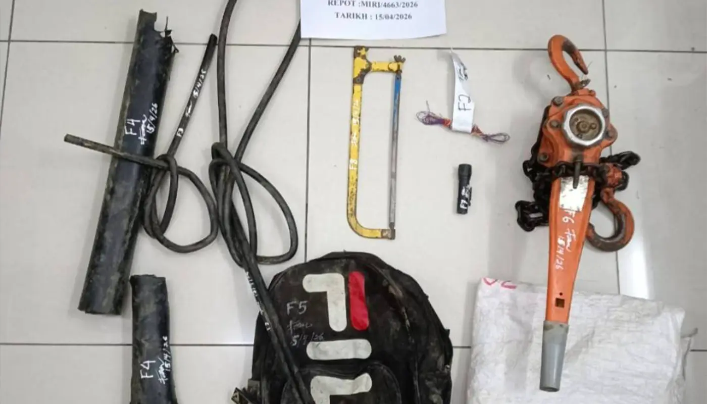 Police in Miri Arrested Three Men for Attempted Cable Theft 1 Sarawak, Sarawak News, Miri, Miri News, Crime, Cable Theft, Police, Public Safety