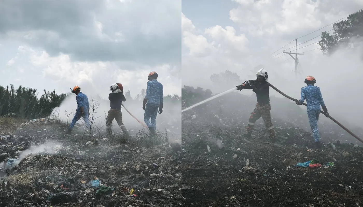 Sarawak, Sarawak News, Tanjung Manis, Tanjung Manis News, Civil Defence, Fire Incident, Waste Management, Public Safety