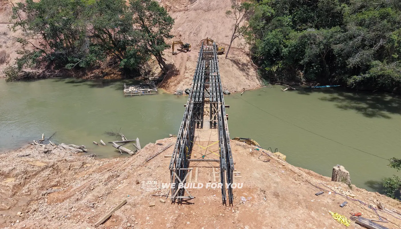 Temporary Bailey Bridge Nears Completion for Hulu Katibas Project 1 Sarawak, Sarawak News, Kapit, Kapit News, Song District, Hulu Katibas Bridge, Infrastructure Development, Public Works, Connectivity