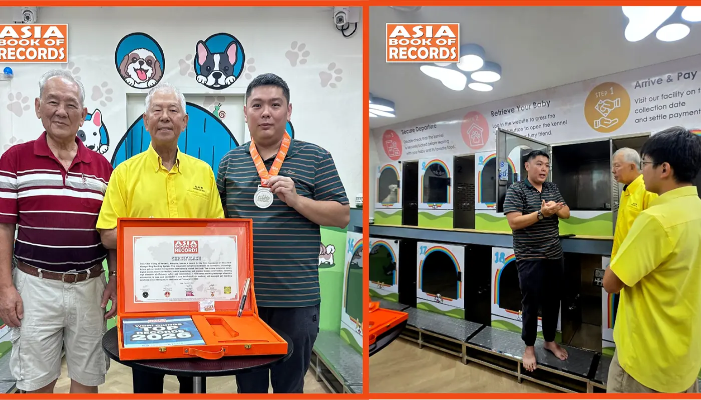 The First 24-Hour Automated Self-Managed Dog Boarding System in Miri 1 Sarawak, Sarawak News, Miri, Miri News, Dog Boarding, Pet Care, Automation, Asia Book of Records, Malaysia Book of Records, Animal Welfare