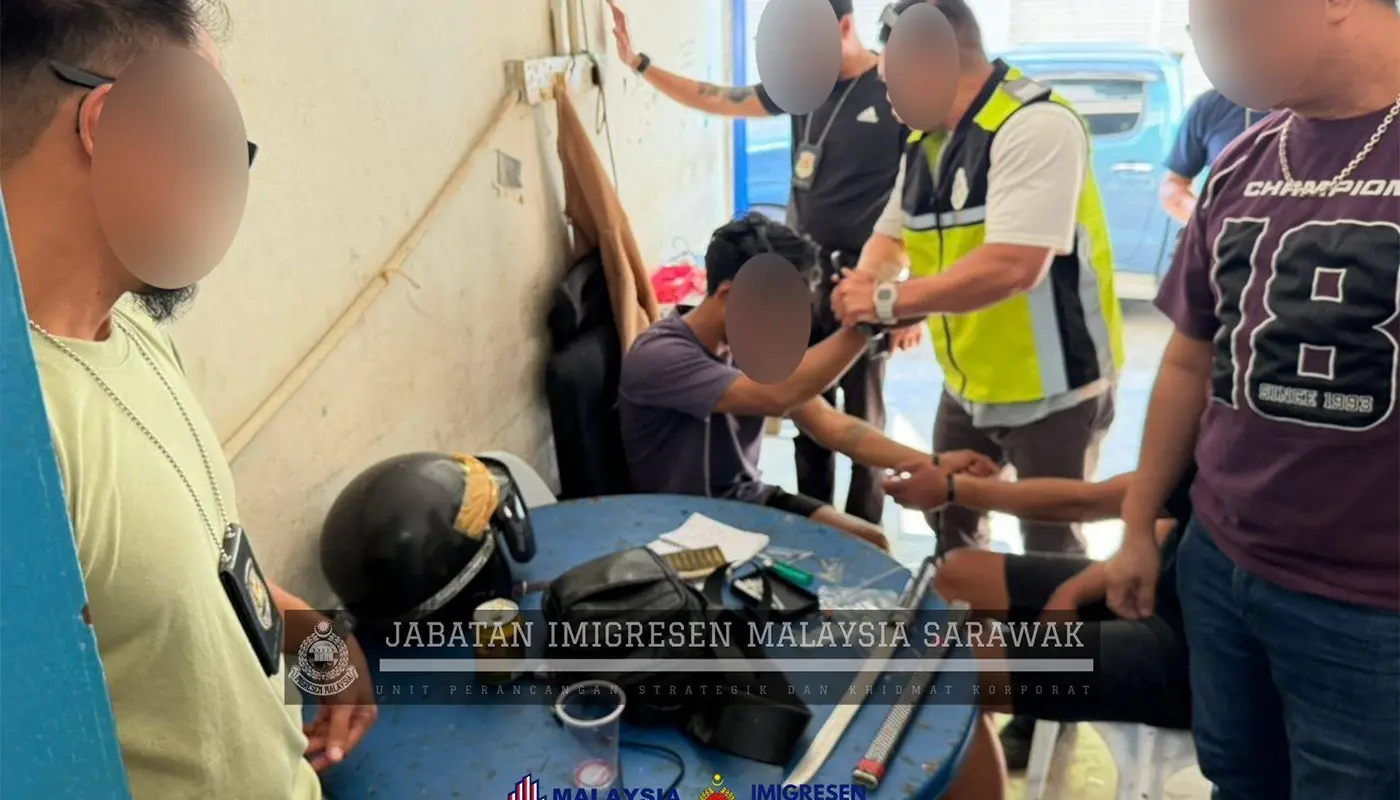 Two Foreign Nationals Arrested in Miri Drug Raid 1 Sarawak, Sarawak News, Miri, Miri News, Immigration Enforcement, drug abuse, crime prevention, law enforcement