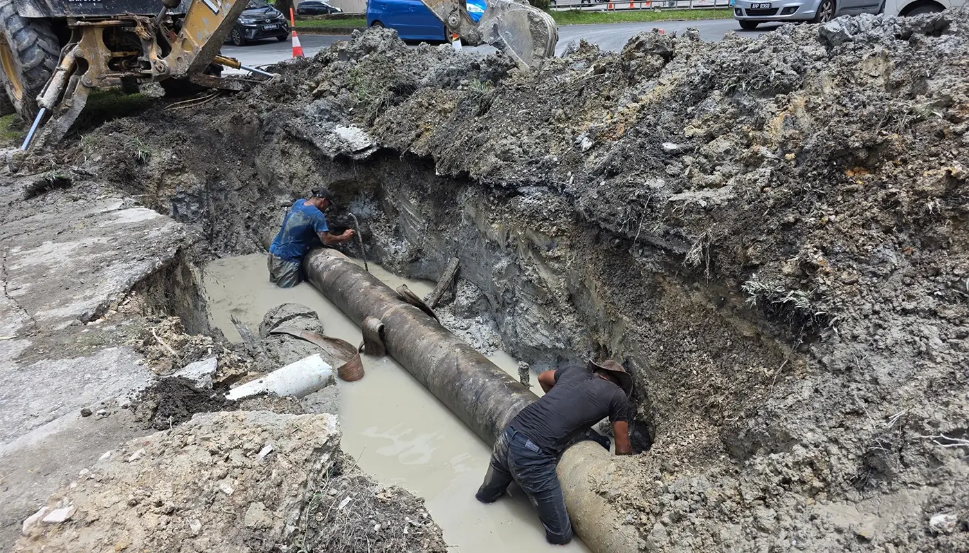 Water Supply Restored in Kuching’s Jalan Belatok and Batu Kawa-Matang Areas 1 Sarawak, Sarawak News, Kuching, Kuching News, Water Supply, Infrastructure, Public Utilities, Sarawak Water Sdn Bhd, Repair Works, Community Updates