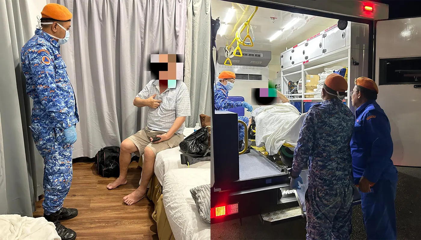 APM Emergency Responds to Chest Pain Case in Sematan 1 Sarawak, Sarawak News, Sematan, Sematan News, APM, Emergency Response, Public Safety, Medical Assistance