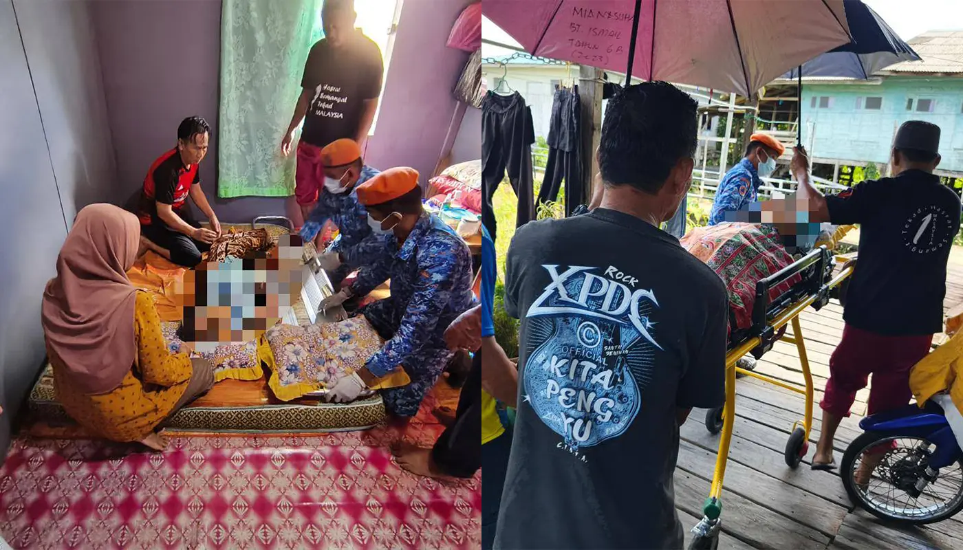 APM Matu Assists Weak Patient in Tian Village 1 Sarawak, Sarawak News, Matu, Matu News, Emergency Response, Public Safety, APM Matu, Daro Hospital