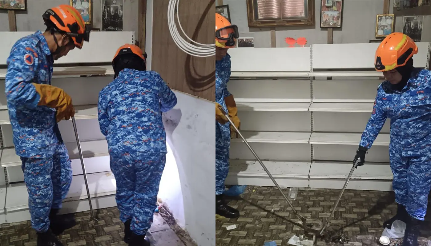 Sarawak, Sarawak News, Spaoh, Spaoh News, Snake Capture, APM, Emergency Response, Public Safety