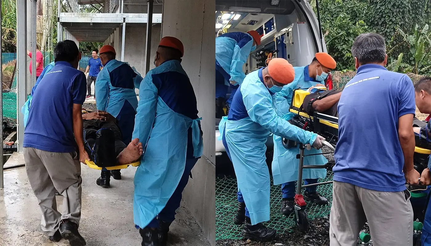 Sarawak, Sarawak News, Serian, Serian News, Public Safety, Civil Defence, APM Serian, Emergency Response, Accident