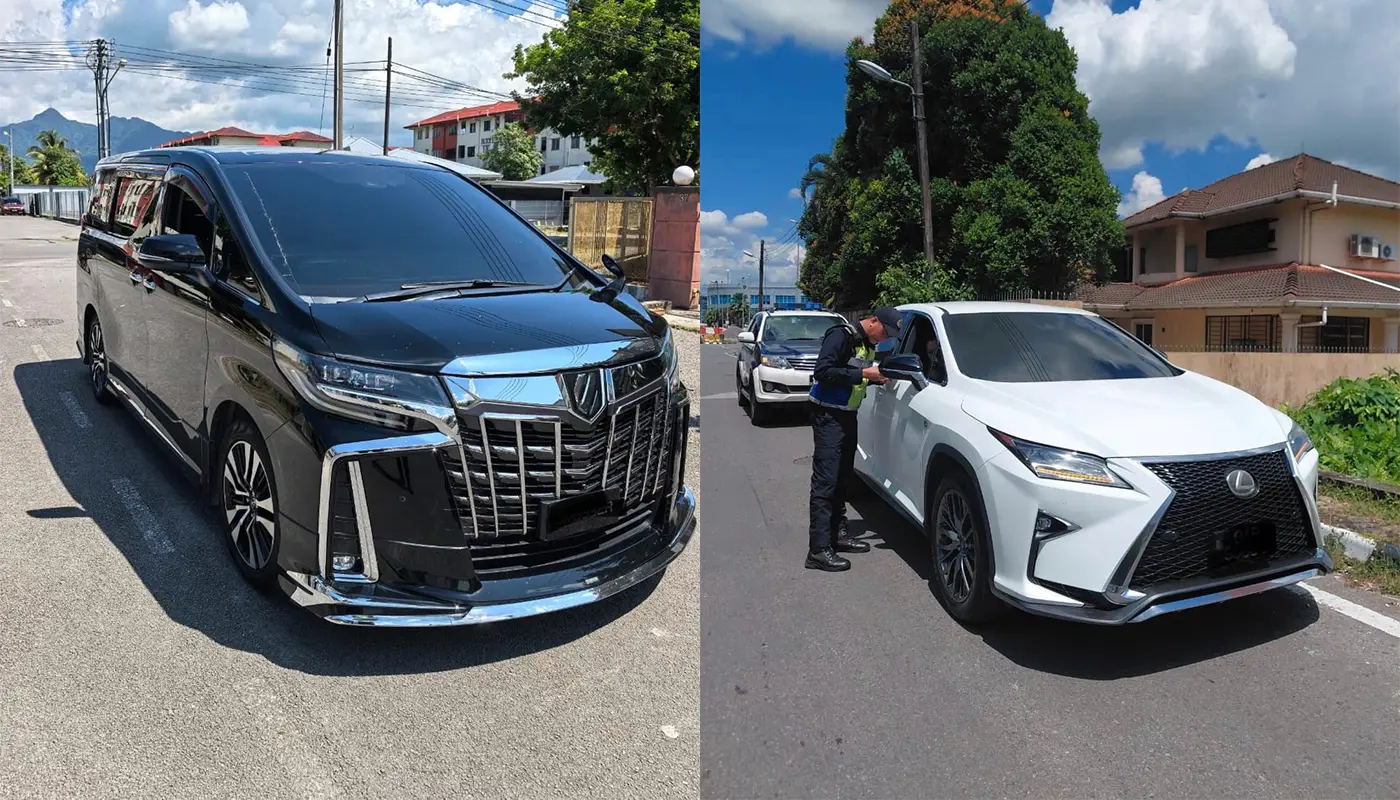 JPJ Kuching Seizes Luxury Cars Over Expired Licences 1 Sarawak, Sarawak News, Kuching, Kuching News, JPJ Sarawak, Road Safety, Luxury Vehicles, Enforcement Ops