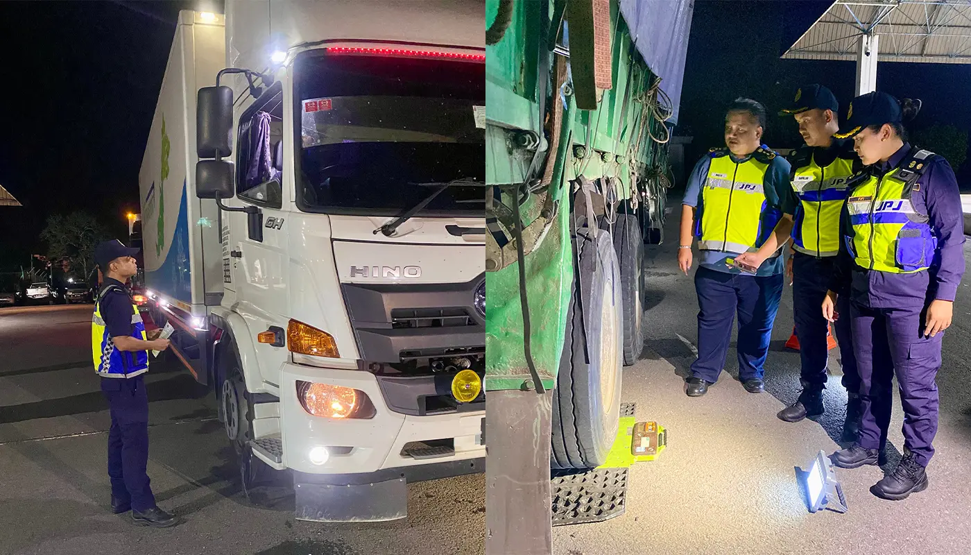 JPJ Sarawak Targets Overloaded Lorries in Miri Road Operation 1 Sarawak, Sarawak News, Miri, Miri News, JPJ Sarawak, Road Safety, Commercial Vehicles, Enforcement Ops