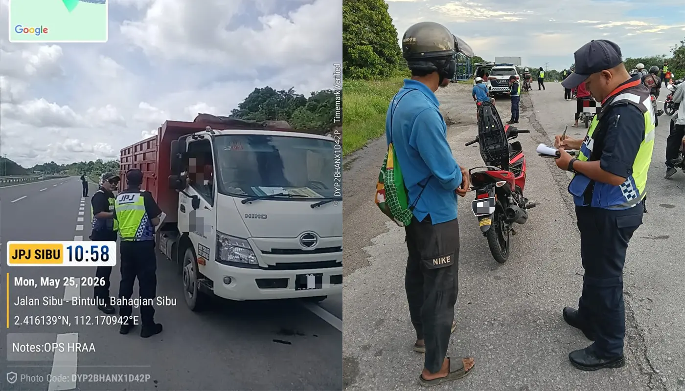 JPJ Sibu Intensifies Motorcycle Ops During Festive Season 1 Sarawak, Sarawak News, Sibu, Sibu News, JPJ Sarawak, Motorcycle Ops, Road Safety, Traffic Enforcement, Hari Raya Aidiladha, Gawai Day