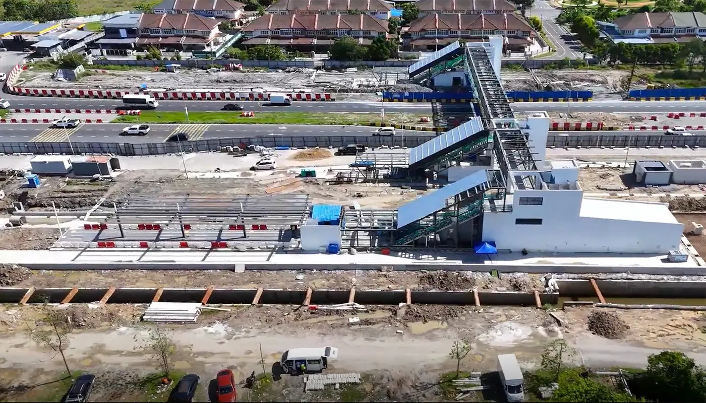 Kota Samarahan ART Station Construction Progresses 1 Sarawak, Sarawak News, Kota Samarahan, Kota Samarahan News, Public Transport, ART Station, Sarawak Metro, Greater Kuching