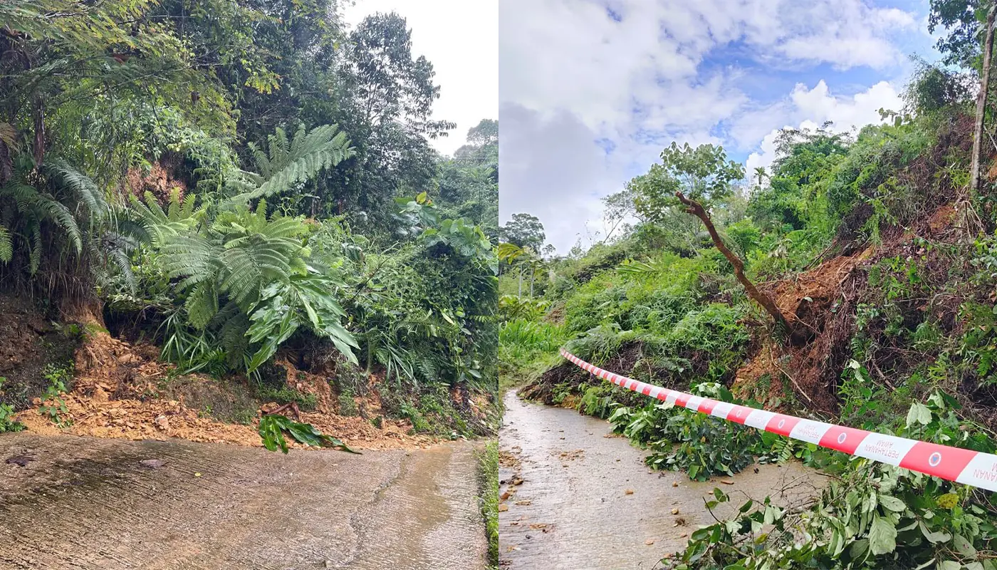 Sarawak, Sarawak News, Betong, Betong News, Landslide, Public Safety, Civil Defence, APM Betong, Public Works Department, Infrastructure