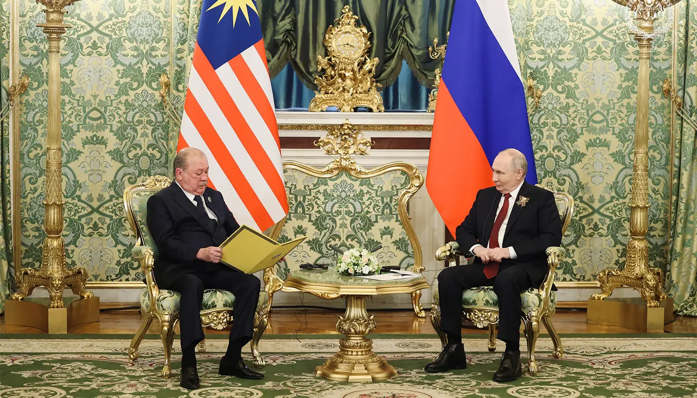Malaysia and Russia Mark Six Decades of Diplomatic Ties 1 Moscow, Moscow News, Malaysia, Russia, Sultan Ibrahim, Vladimir Putin, Diplomatic Relations, International Affairs