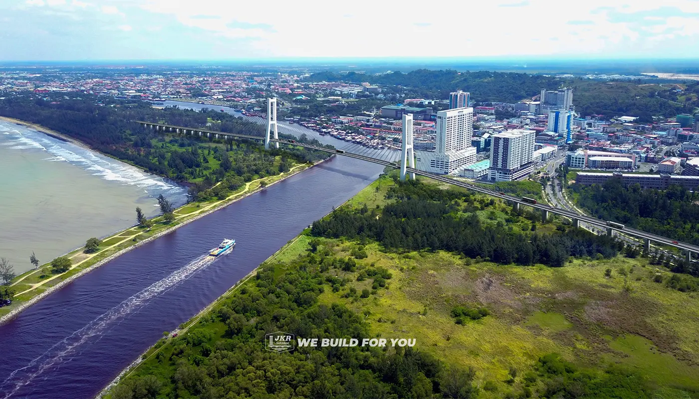 Marina Bridge Construction Begins in Miri 2026 1 Sarawak, Sarawak News, Miri, Miri News, Infrastructure, Development, JKR Sarawak, Bridge Project