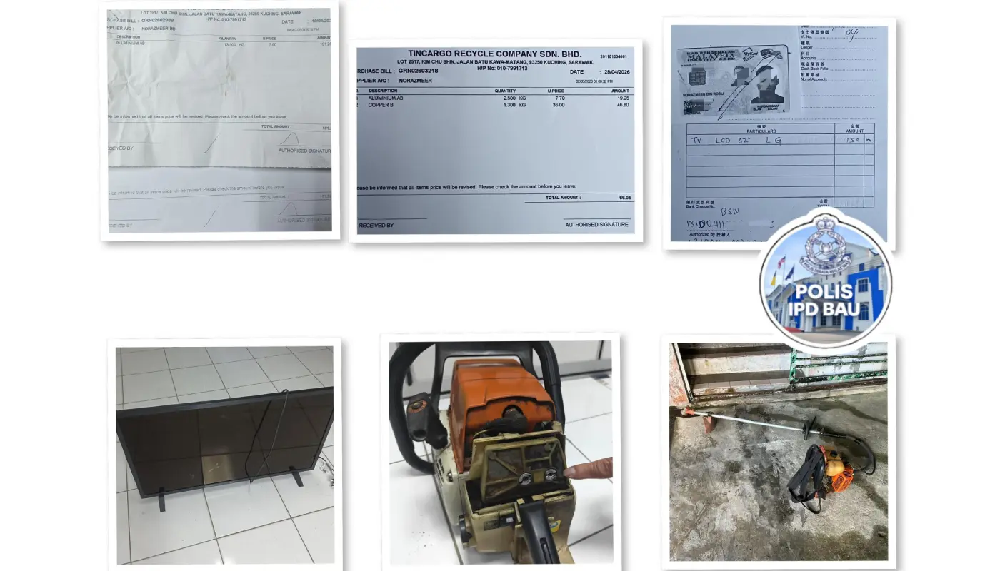 Police Arrest Two Suspects in Bau Burglary Cases 1 Sarawak, Sarawak News, Bau, Bau News, Police Operations, Crime Prevention, Burglary, Public Safety