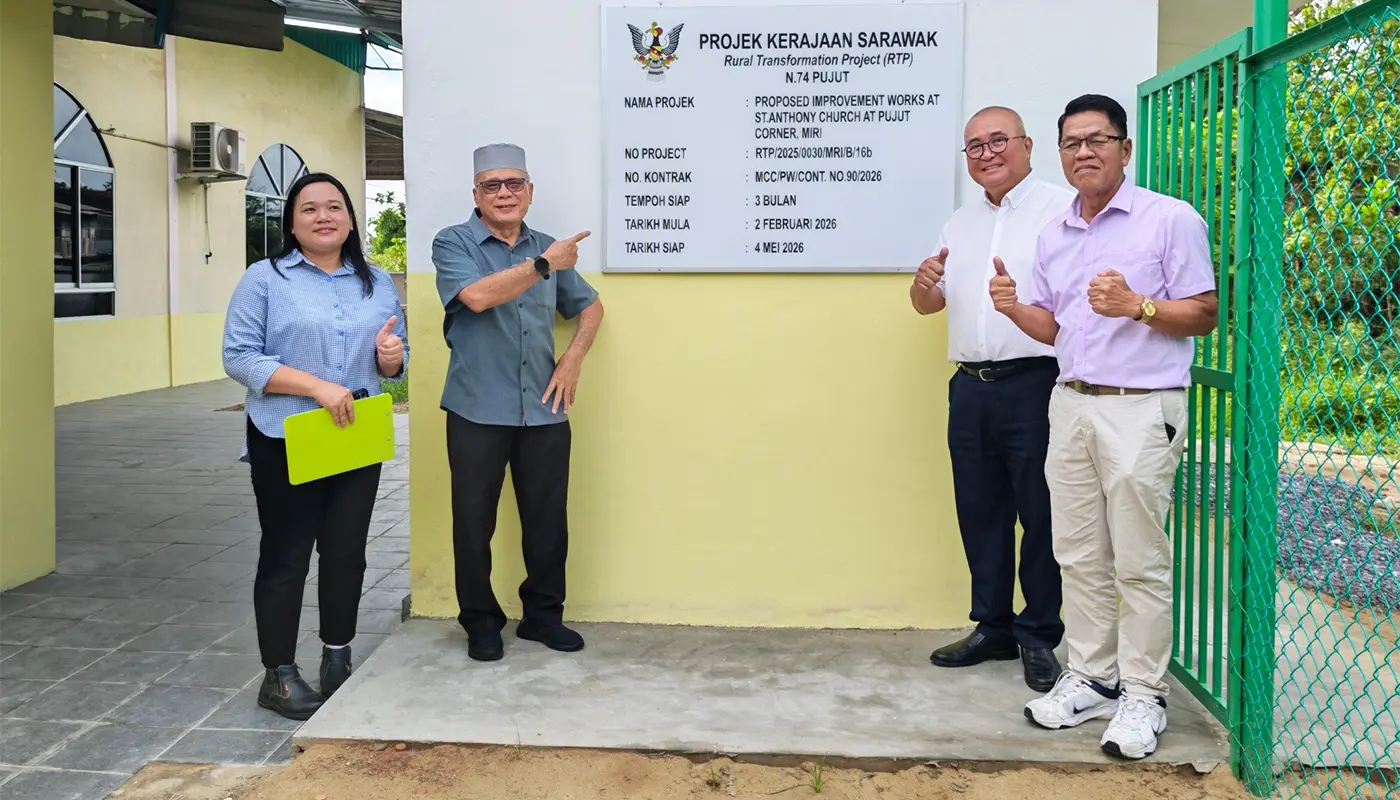 Sarawak, Sarawak News, Miri, Miri News, St Anthony Church, Community Development, RTP Program, Infrastructure Upgrading